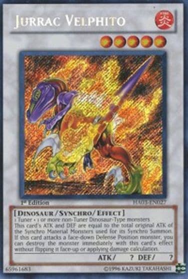 Jurrac Velphito Hidden Arsenal 3 Yu-Gi-Oh! card
