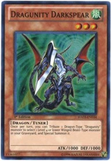 Dragunity Darkspear Hidden Arsenal 3 Yu-Gi-Oh! card