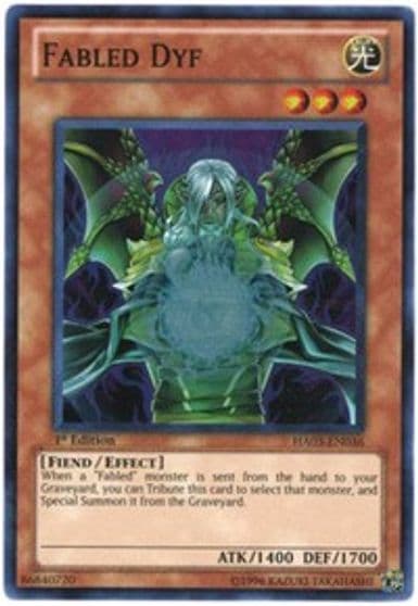 Fabled Dyf Hidden Arsenal 3 Yu-Gi-Oh! card