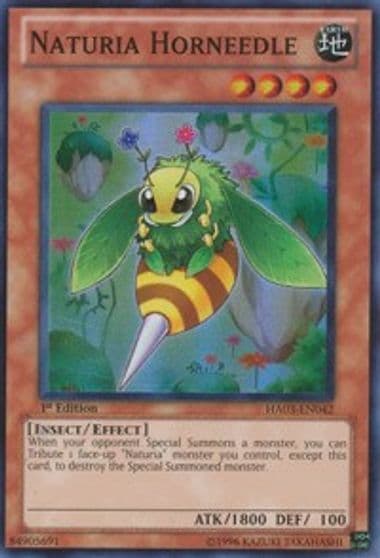 Naturia Horneedle Hidden Arsenal 3 Yu-Gi-Oh! card