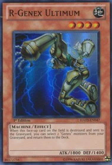 R Genex Ultimum Hidden Arsenal 3 Yu-Gi-Oh! card