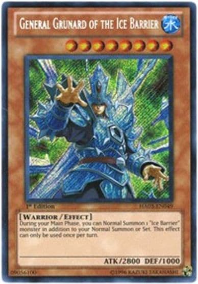 General Grunard of the Ice Barrier Hidden Arsenal 3 Yu-Gi-Oh! card