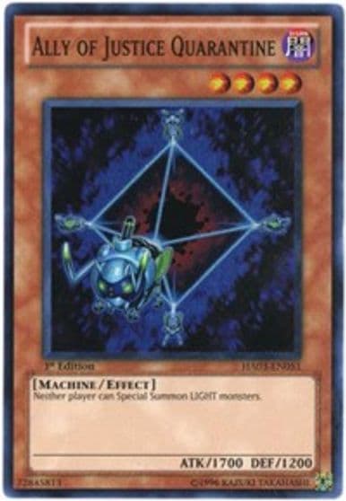Ally of Justice Quarantine Hidden Arsenal 3 Yu-Gi-Oh! card