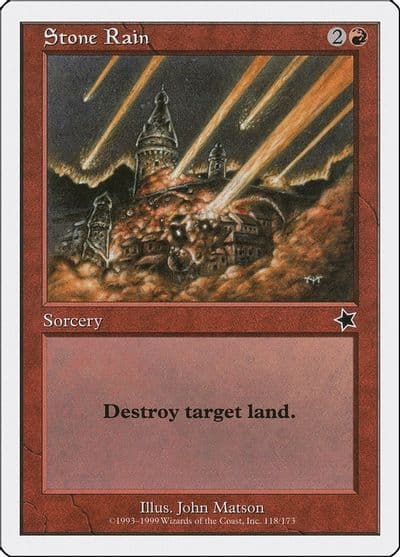 Stone Rain Starter 1999 Magic card