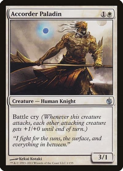 Accorder Paladin Mirrodin Besieged Magic card