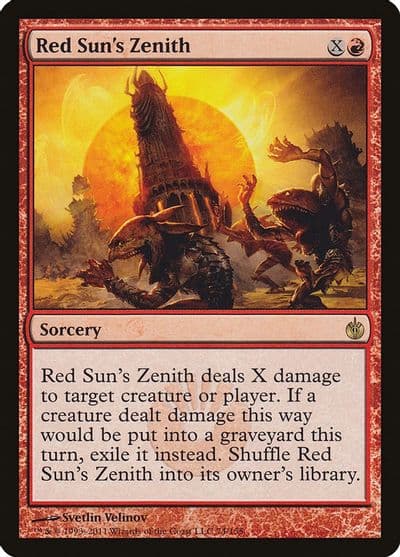 Red Suns Zenith Mirrodin Besieged Magic card