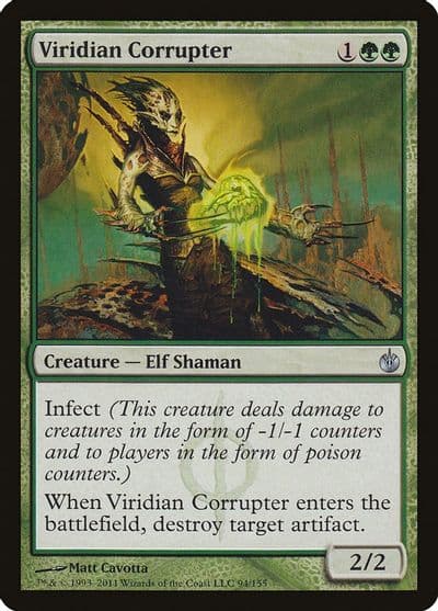 Viridian Corrupter Mirrodin Besieged Magic card