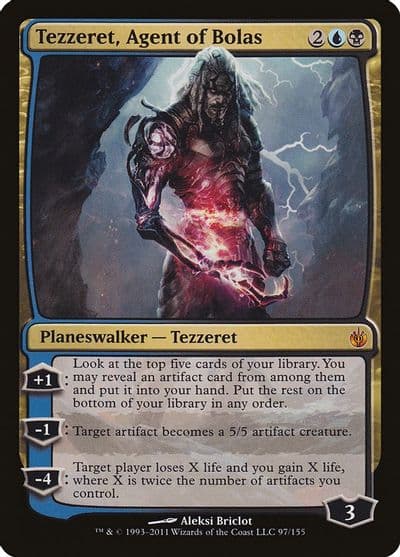 Tezzeret Agent of Bolas Mirrodin Besieged Magic card