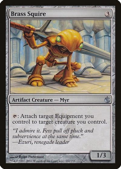 Brass Squire Mirrodin Besieged Magic card