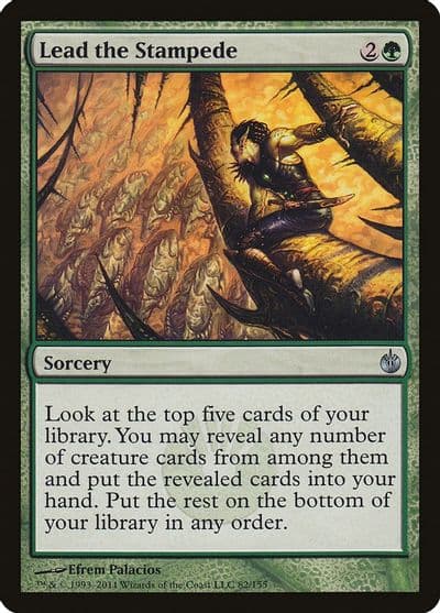 Lead the Stampede Mirrodin Besieged Magic card