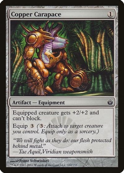 Copper Carapace Mirrodin Besieged Magic card