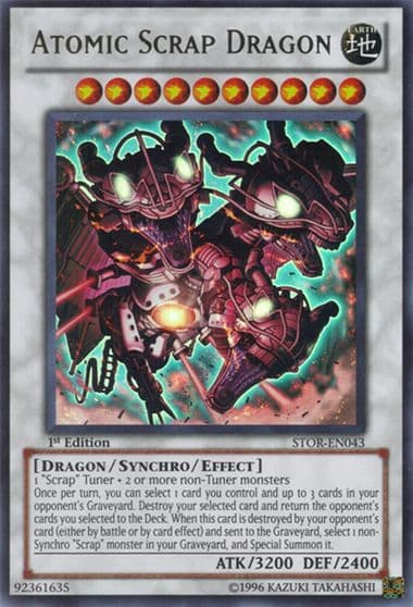 Atomic Scrap Dragon Storm of Ragnarok Yu-Gi-Oh! card