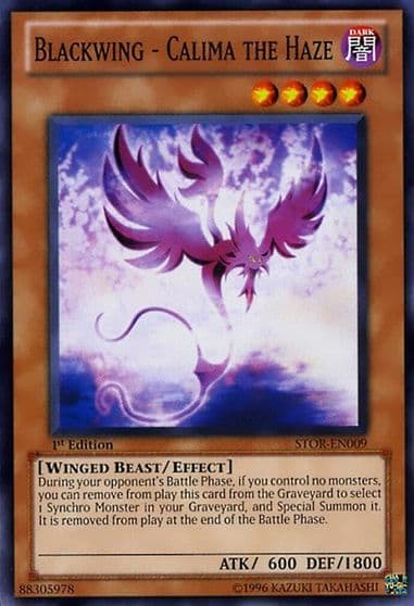 Blackwing Calima the Haze Storm of Ragnarok Yu-Gi-Oh! card