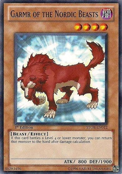 Garmr of the Nordic Beasts Storm of Ragnarok Yu-Gi-Oh! card