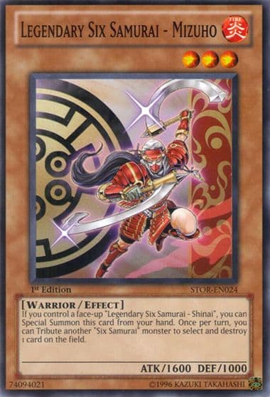 Legendary Six Samurai Mizuho Storm of Ragnarok Yu-Gi-Oh! card