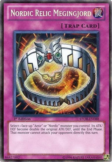 Nordic Relic Megingjord Storm of Ragnarok Yu-Gi-Oh! card