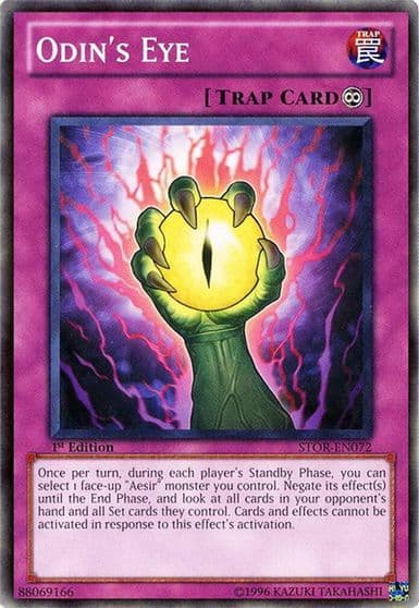 Odins Eye Storm of Ragnarok Yu-Gi-Oh! card