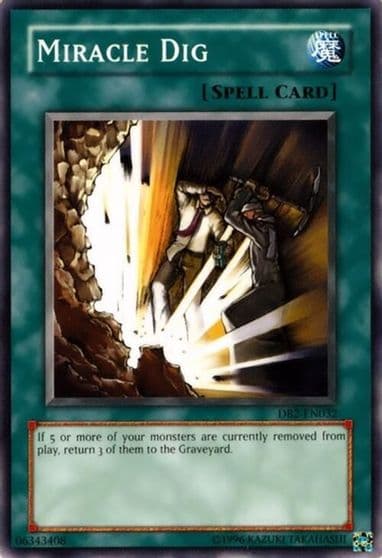 Miracle Dig Dark Beginning 2 Yu-Gi-Oh! card