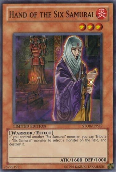 Hand of the Six Samurai Storm of Ragnarok Yu-Gi-Oh! card