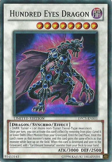 Hundred Eyes Dragon 2011 Duelist Pack Tin Yu-Gi-Oh! card