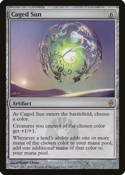 Caged Sun New Phyrexia Magic card