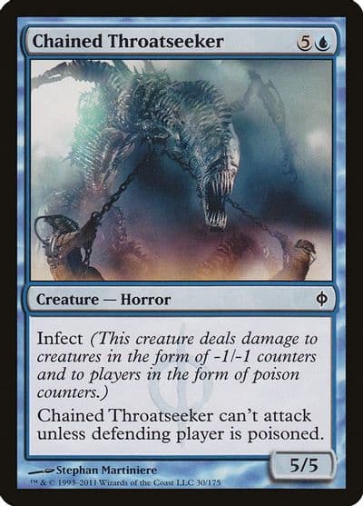 Chained Throatseeker New Phyrexia Magic card