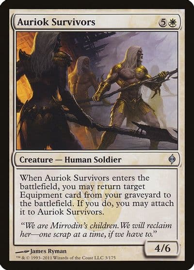 Auriok Survivors New Phyrexia Magic card