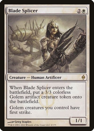 Blade Splicer New Phyrexia Magic card