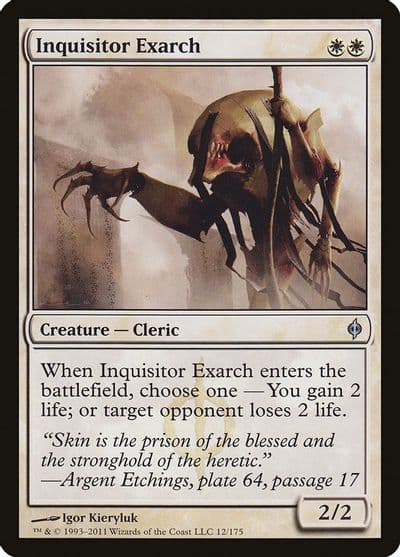 Inquisitor Exarch New Phyrexia Magic card