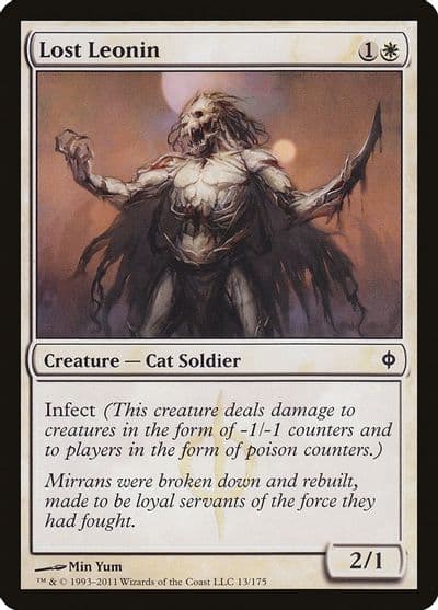 Lost Leonin New Phyrexia Magic card