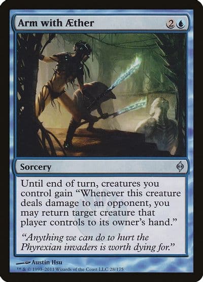 Arm with Aether New Phyrexia Magic card