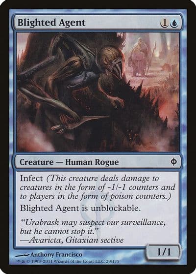 Blighted Agent New Phyrexia Magic card