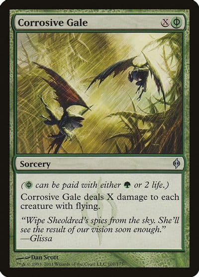 Corrosive Gale New Phyrexia Magic card