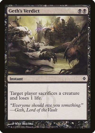 Geths Verdict New Phyrexia Magic card