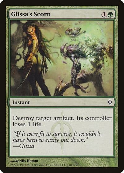 Glissas Scorn New Phyrexia Magic card