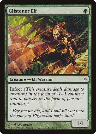 Glistener Elf New Phyrexia Magic card