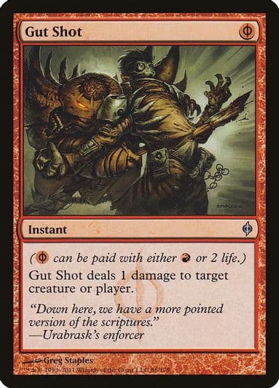 Gut Shot New Phyrexia Magic card