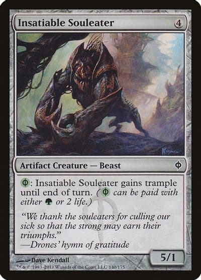 Insatiable Souleater New Phyrexia Magic card