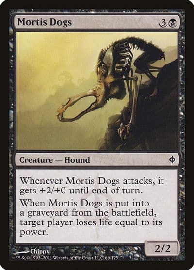 Mortis Dogs New Phyrexia Magic card
