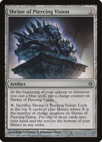 Shrine of Piercing Vision New Phyrexia Magic card