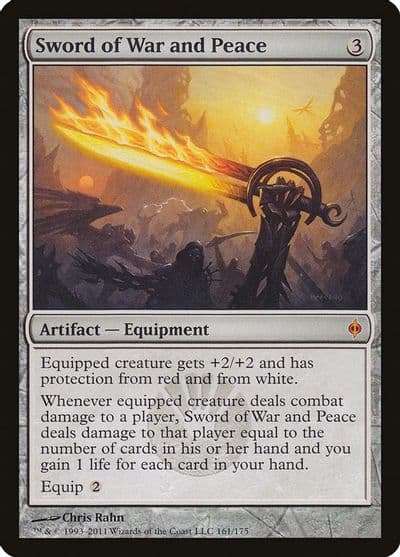 Sword of War and Peace New Phyrexia Magic card