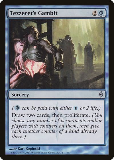 Tezzerets Gambit New Phyrexia Magic card