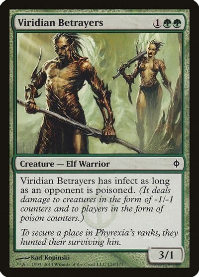 Viridian Betrayers New Phyrexia Magic card