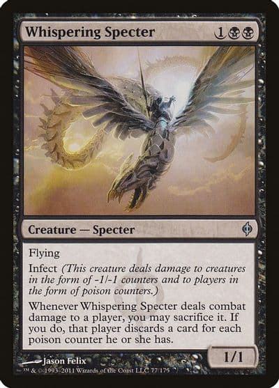 Whispering Specter New Phyrexia Magic card