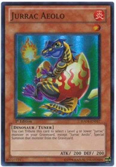 Jurrac Aeolo Hidden Arsenal 4 Yu-Gi-Oh! card