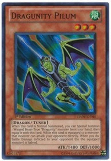 Dragunity Pilum Hidden Arsenal 4 Yu-Gi-Oh! card