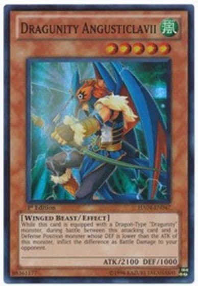 Dragunity Angusticlavii Hidden Arsenal 4 Yu-Gi-Oh! card