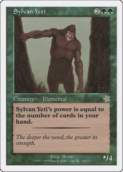 Sylvan Yeti Starter 1999 Magic card