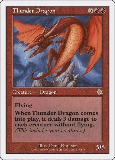 Thunder Dragon Starter 1999 Magic card