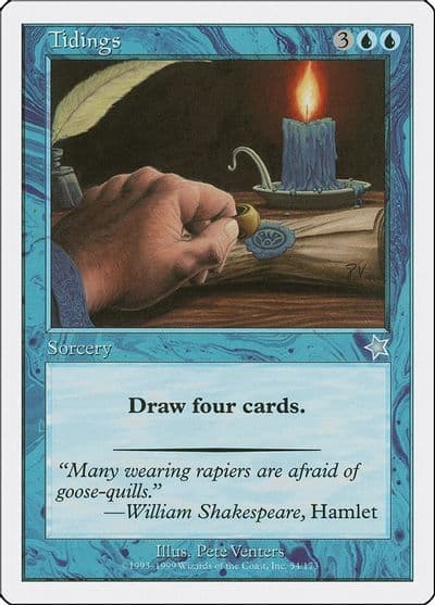 Tidings Starter 1999 Magic card